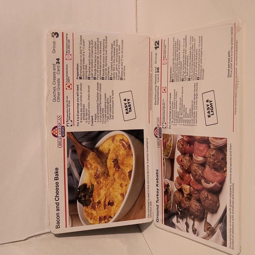 99 Great American Recipes bundle of over 100 cards
